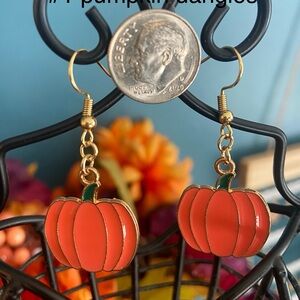 Pumpkin Dangle Earrings